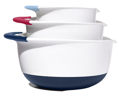 Good Grips 11323100 Mixing Bowl Set, Plastic/Rubber, Assorted