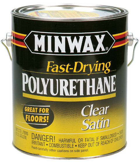 Minwax Indoor Clear Satin Fast Drying Polyurethane 1 gal.