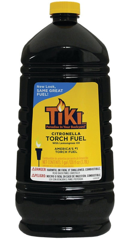 Tiki 1216151 Citronella Torch Fuel, 128 oz Bottle, Lemongrass, Pack of 4