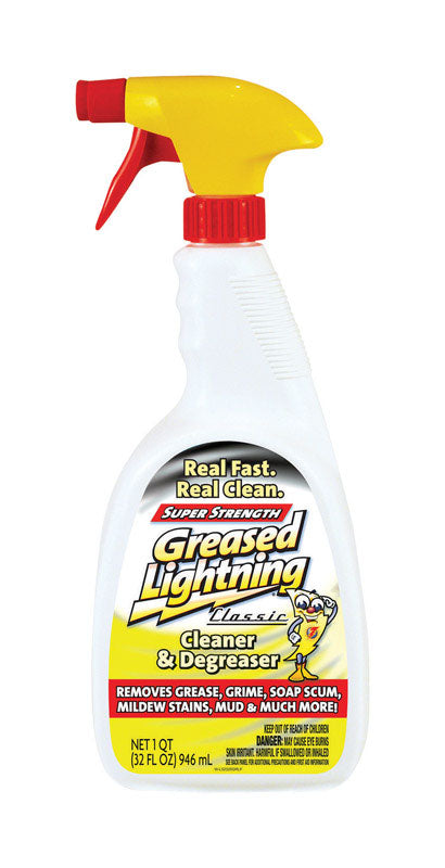 Greased Lightning Lemon Scent Cleaner and Degreaser 32 oz. Trigger Spray Bottle