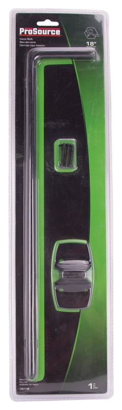 ProSource 33182PKS-PS Cane Bolt, 1/2 in Bolt Head, 18 in L Bolt, Steel