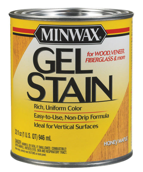 Minwax Transparent Oil-Based Gel Stain Honey Maple 1 qt.