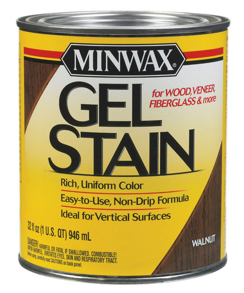Minwax Transparent Oil-Based Gel Stain Walnut 1 qt.