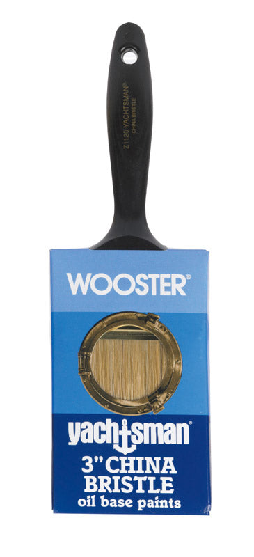 Wooster Yachtsman 3 in. W Flat White China Bristle Paint Brush