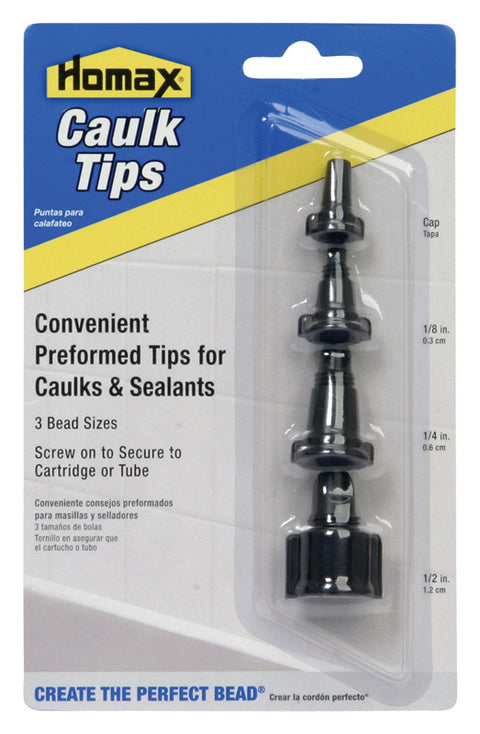 Homax Professional Zinc Alloy Caulk Tips