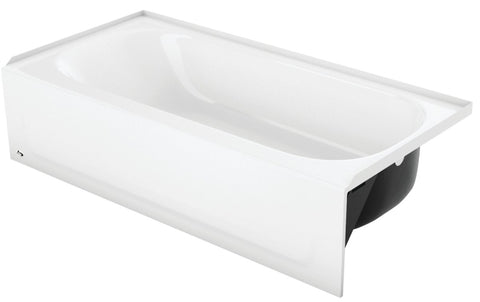 Bootz Aloha 011-3364-00/4364 Bathtub, 39 gal Capacity, 60 in L, 30 in W, 14-1/4 in H, Alcove Installation, Steel, White