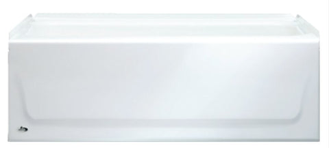 Bootz KONA 011-3303-00/2303 Series Bathtub, Left Drain Location, 34 gal Capacity, 54 in L, 30 in W, 15-1/4 in H, Steel