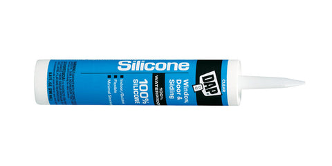 DAP 100% Silicone Rubber Sealant Clear 9.8 oz.