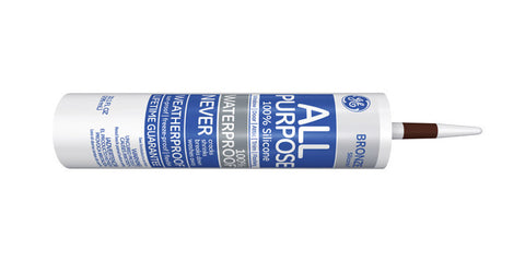 GE 100% Silicone I Sealant Bronze 10.1 oz.