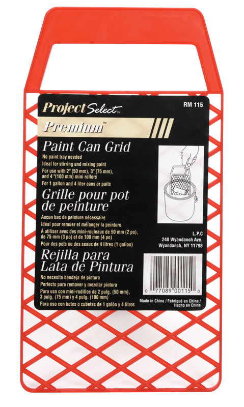 Linzer Plastic Bucket Grid 1 gal. Red