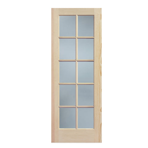 30 in. x 80 in. 10 Lite French Door Exterior
