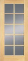 30 in. x 80 in. 10 Lite French Door Exterior