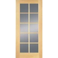 30 in. x 80 in. 10 Lite French Door Exterior