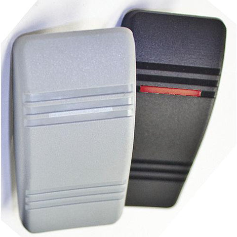 Sierra Contura III Black & Gray Illuminated Waterproof DPDT 7 Blade Terminal Rocker Switch