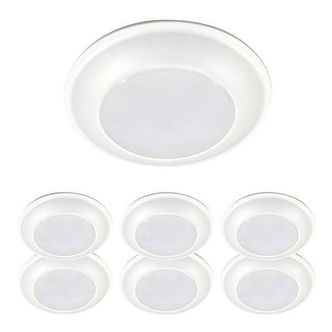 Halo HLS HLS6099501EWH-6BP Surface Light, 132 mA, 120 V, 16 W, LED Lamp, 900 Lumens, 5000 K Color Temp, Pack of 1