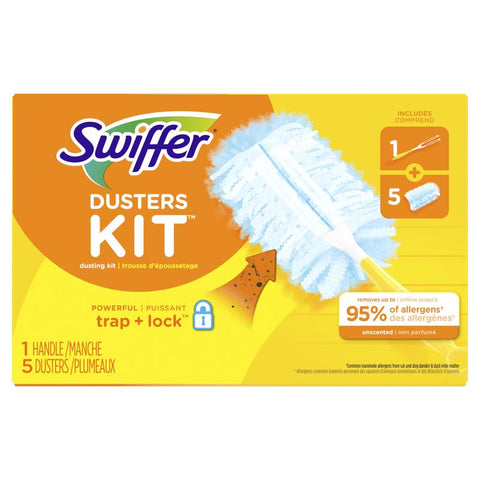 Swiffer Duster Microfiber Duster Kit 2.38 in. W X 6 in. L 5 pk