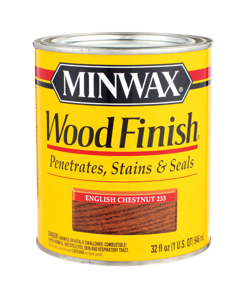 Minwax Wood Finish Transparent Oil-Based Wood Stain English Chestnut 1 qt.