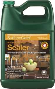 Custom TLSGSRA1-2 Tile and Grout Sealer, Water, Clear, Liquid, 1 gal Spray Bottle