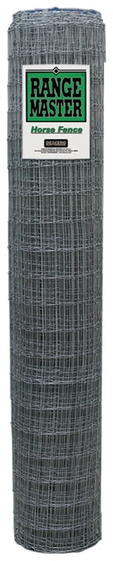Rangemaster 6963 Horse Fence, 2 x 4 in Stay Spacing, 100 ft L, 60 in H, 12.5 ga, Galvanized