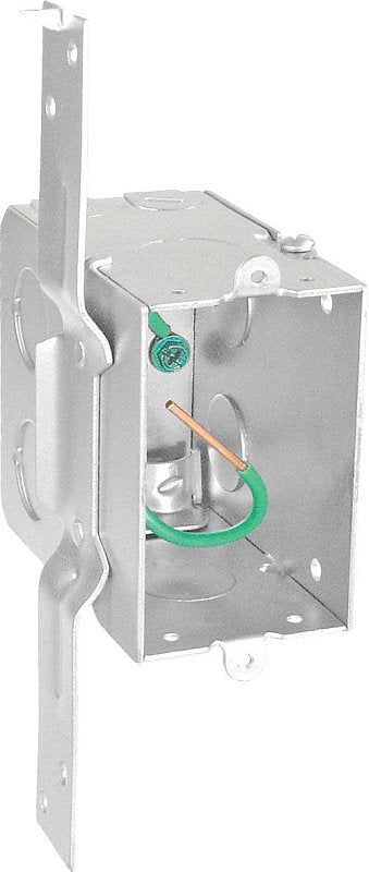 Southwire G603-FR-UPC Switch Box, 1-Gang, 5-Knockout, 1/2 in Knockout, Steel, Silver, Galvanized
