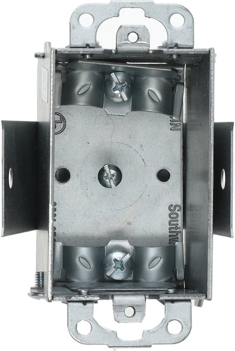 Southwire G601-SROWR-UPC Switch Box, 1-Gang, Steel, Silver