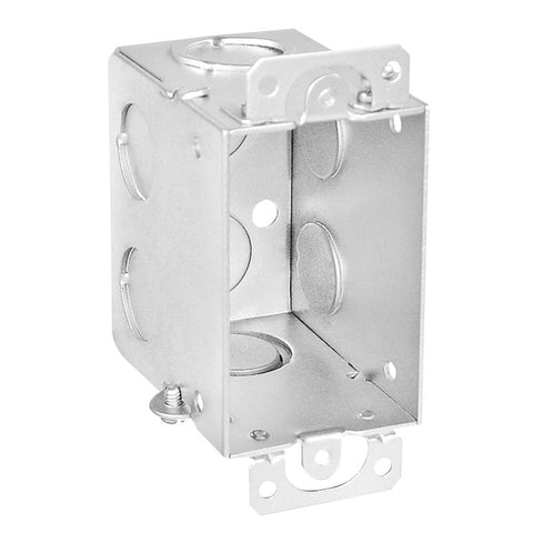 Southwire G602-NOR-UPC Switch Box, 1-Gang, Steel, 2 Nails