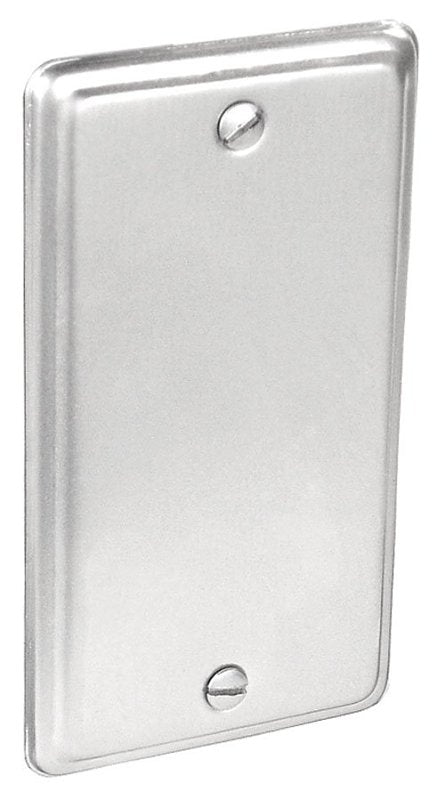 Southwire G19290-UPC Box Cover, 0.21 in L, 2.38 in W, Rectangular, Steel, Zinc-Plated