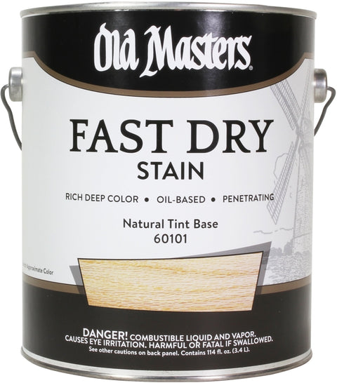 Old Masters 60101 Fast Dry Stain, Natural, Liquid, 1 gal, Pack of 2