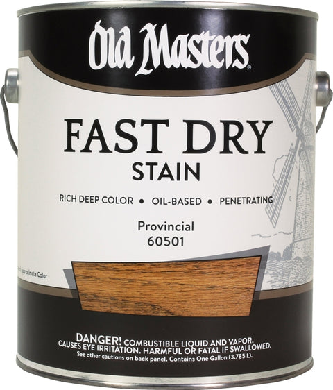 Old Masters 60501 Fast Dry Stain, Provincial, Liquid, 1 gal, Pack of 2