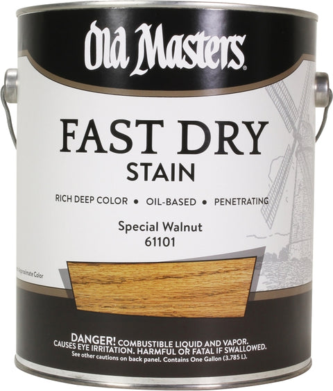 Old Masters 61101 Fast Dry Stain, Special Walnut, Liquid, 1 gal, Pack of 2