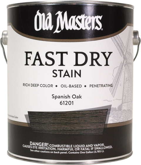 Old Masters 61201 Fast Dry Stain, Spanish Oak, Liquid, 1 gal, Pack of 2