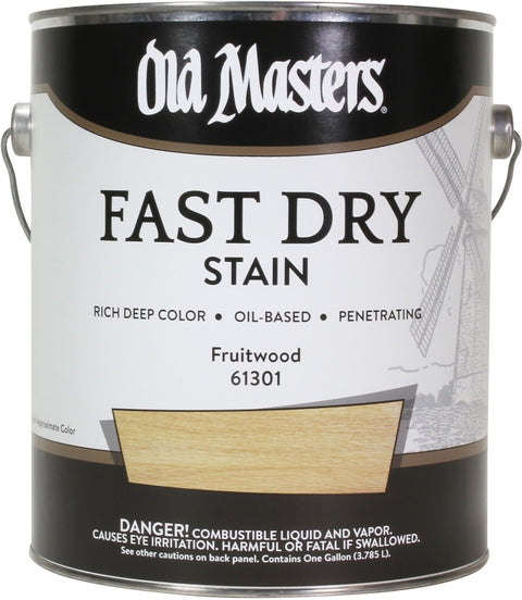 Old Masters 61301 Fast Dry Stain, Fruitwood, Liquid, 1 gal, Pack of 2