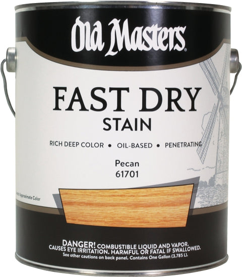 Old Masters 61701 Fast Dry Stain, Pecan, Liquid, 1 gal, Pack of 2