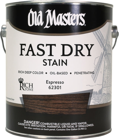 Old Masters 62301 Fast Dry Stain, Espresso, Liquid, 1 gal, Pack of 2