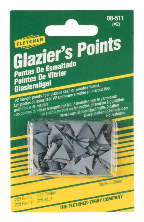 Fletcher No. 2 Glazier Points 225 pk