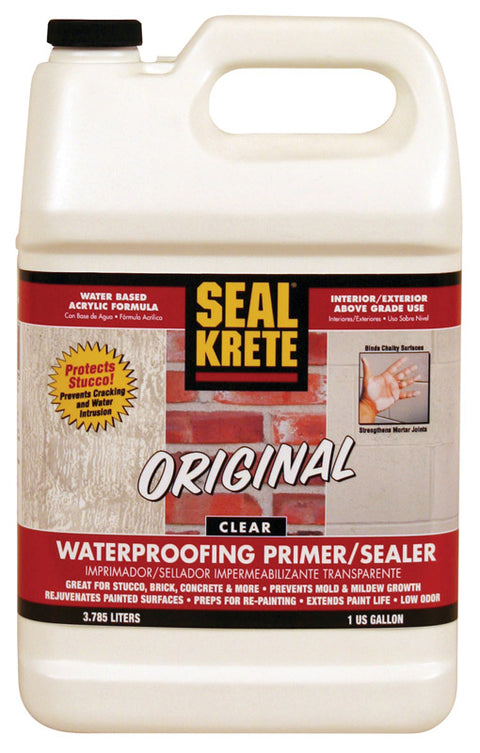 Seal Krete Original Clear Water-Based Waterproofing Primer & Sealer 1 gal.
