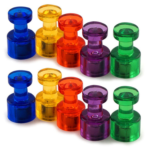 Magnet Source 08013 Posting Magnet, 3/8 in Dia, Blue/Green/Purple/Red/Yellow