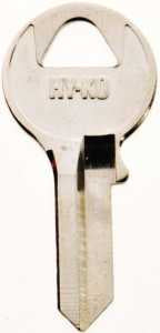 Hy-Ko 11010VR5 Key Blank, Brass, Nickel, For: Viro Cabinet, House Locks and Padlocks, Pack of 10