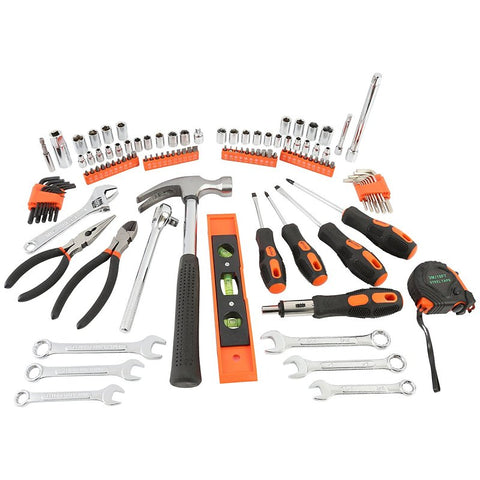GreatNeck TK119 Home and Garage Tool Set, 119-Piece, Steel