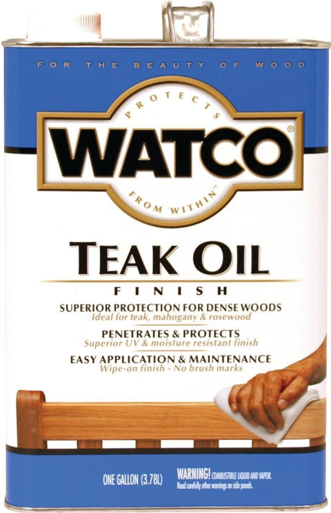 Watco 242225 Teak Oil Finish, Clear, Liquid, 1 gal, Can, Pack of 2