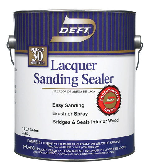 Deft Alkyd Lacquer Sanding Sealer Clear Lacquer 1 gal.