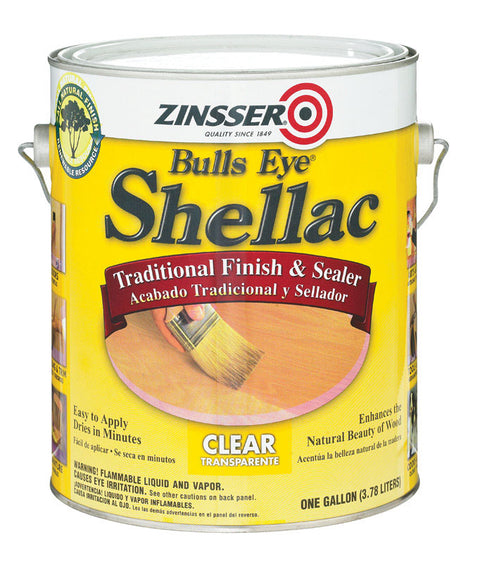 Zinsser Bulls Eye Clear Shellac Finish and Sealer 1 gal.