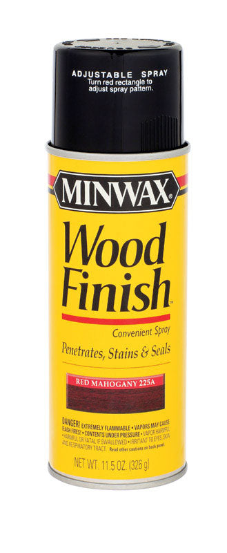 Minwax Wood Finish Transparent Oil-Based Spray Stain Red Mahogany 11.5 oz.