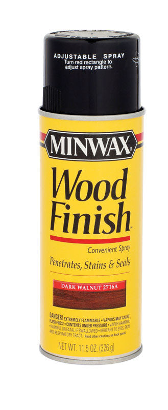 Minwax Wood Finish Transparent Oil-Based Spray Stain Dark Walnut 11.5 oz.