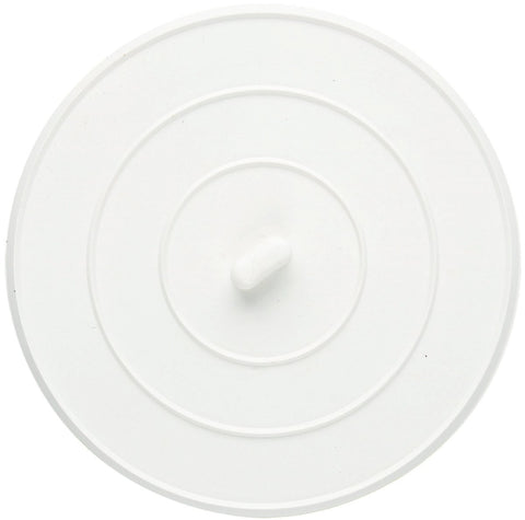 Plumb Pak PP820-14 Sink Stopper, Flat Suction, Rubber, White, Polished Chrome, For: Sink, Shower or Tub, Pack of 6