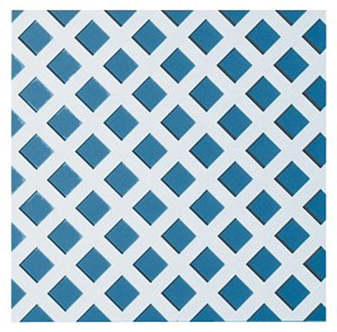 UFP 275429/148262 Lattice Panel, 2 ft W, 8 ft H, PVC, White