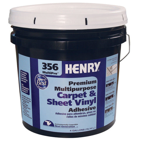 Henry 356 MultiPro Premium Multipurpose Carpet & Sheet Vinyl Adhesive 4 gal.