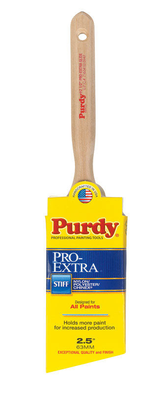 Purdy Pro-Extra Glide 2-1/2 in. W Angle Nylon/Polyester/Chinex Paint Brush
