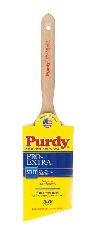 Purdy Pro-Extra Glide 3 in. W Angle Nylon/Polyester/Chinex Paint Brush