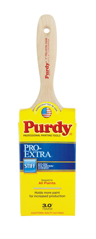 Purdy Pro-Extra Swan 3 in. W Flat Nylon/Polyester/Chinex Paint Brush